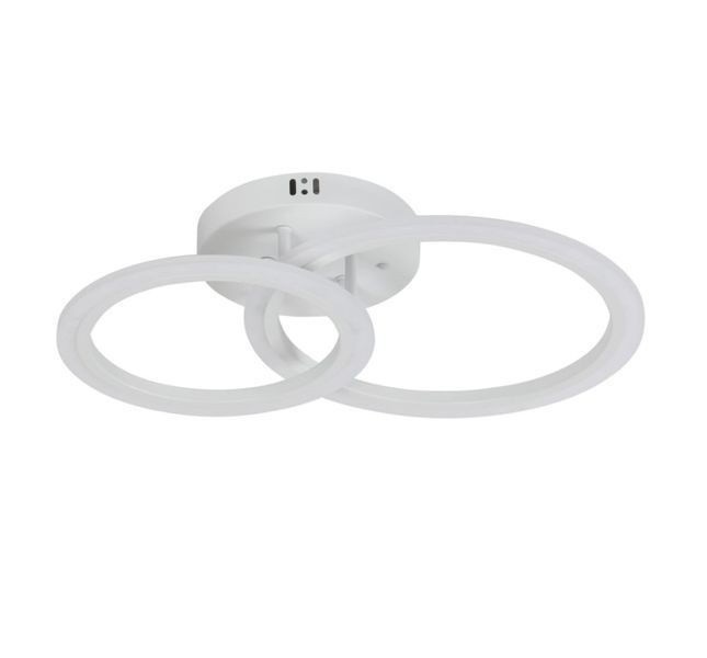 Люстра потолочная белая 3000-6500K LED 52W с пультом IR с затемнением VALESO G 2716/2 WT 52W фото