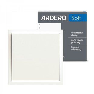 Вимикач одноклавішний Ardero Soft EV111V-W 10А білий 80707 фото