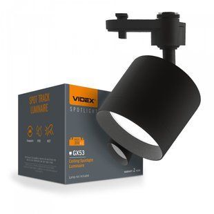 Светильник VIDEX под лампу GX53 трековый Черный VL-SPF17C-B VL-SPF17C-B фото