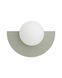 Бра Nowodvorski SATURN S G9 4W Sage Green для сучасних інтер'єрів 12597 фото 1