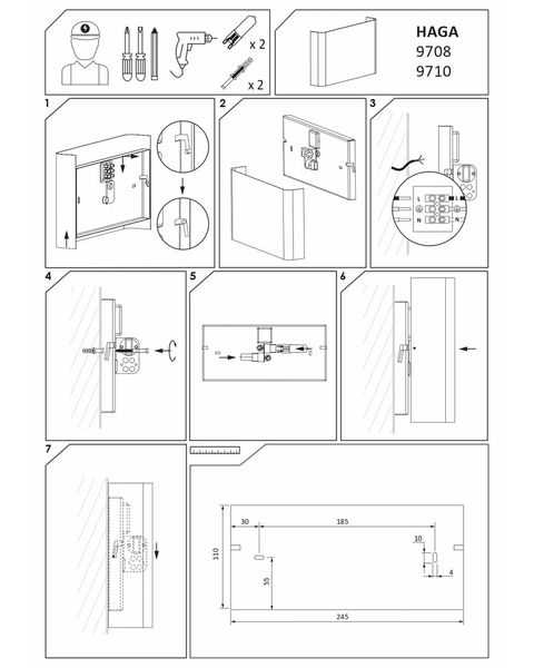 Світильник Nowodvorski HAGA GRAPHITE PL 9710 фото