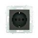 Механізм розетки з заз. Grano чорн. металік/12/120 600-000317-217 фото