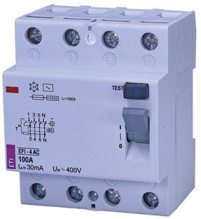 Дифреле ETI EFI-4 100/0,03, 10kA 2062151 фото