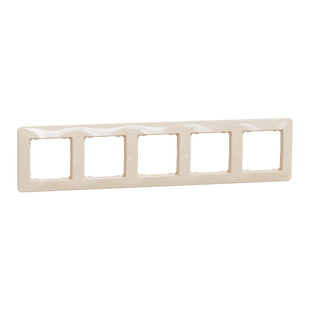 Рамка 5-постовая Schneider Electric Sedna Design бежевая SDD312805 SDD312805 фото
