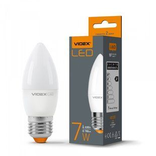 Лампочка LED VIDEX C37e 7W E27 4100K VL-C37e-07274 фото