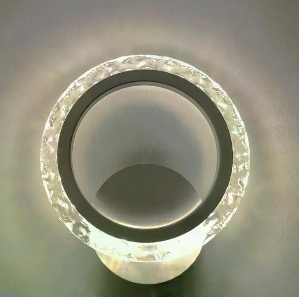 Світильник світлодіодний настінний, бра LUMINARIA EUROPA 12W R220 ON/OFF WHITE/ICE 220V IP20 6951427268594 фото