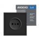 Розетка без заземлення Ardero Soft ER111-B 16А чорна 80742 фото 1