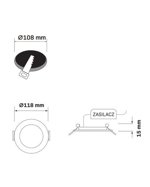 Стельовий світильник Goldlux RIGEL LED 4,8W 4000K 324108 324108 фото