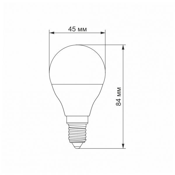 Лампочка LED VIDEX G45e 7W E14 3000K VL-G45e-07143 фото