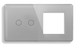 Сенсорний вимикач (2кл.) + Розетка з USB і Type-C | Сірий Скло (G157D-SW2G-STUTC.GR) G157D-SW2G-STUTC.GR фото 2