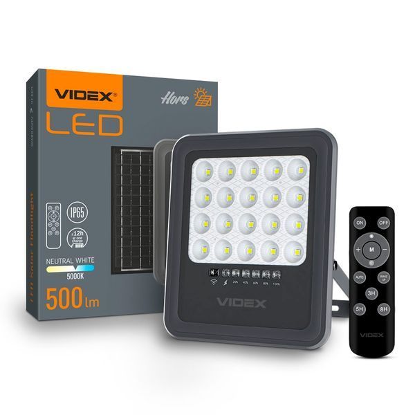 Прожектор автономный LED VIDEX 500Lm 5000K VLE-FSO3-205 фото