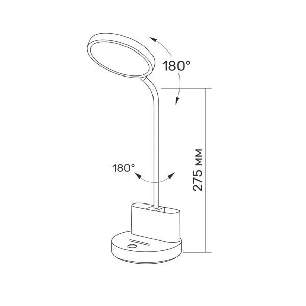 LED настольная лампа с аккумулятором TITANUM 6W 2700-6000K TLTF-011W TLTF-011W фото