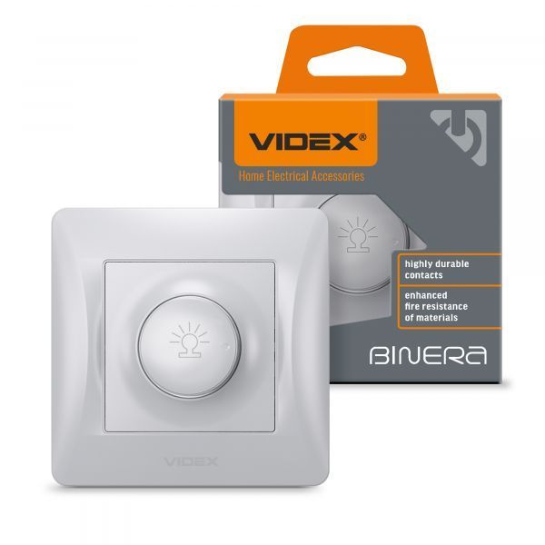 Димер 600Вт серебряный шелк VIDEX BINERA VF-BNDM600-SS VF-BNDM600-SS фото
