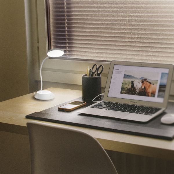 LED лампа настiльна з акумулятором TITANUM 7W 3000-6500K USB сіра TLTF-022G TLTF-022G фото