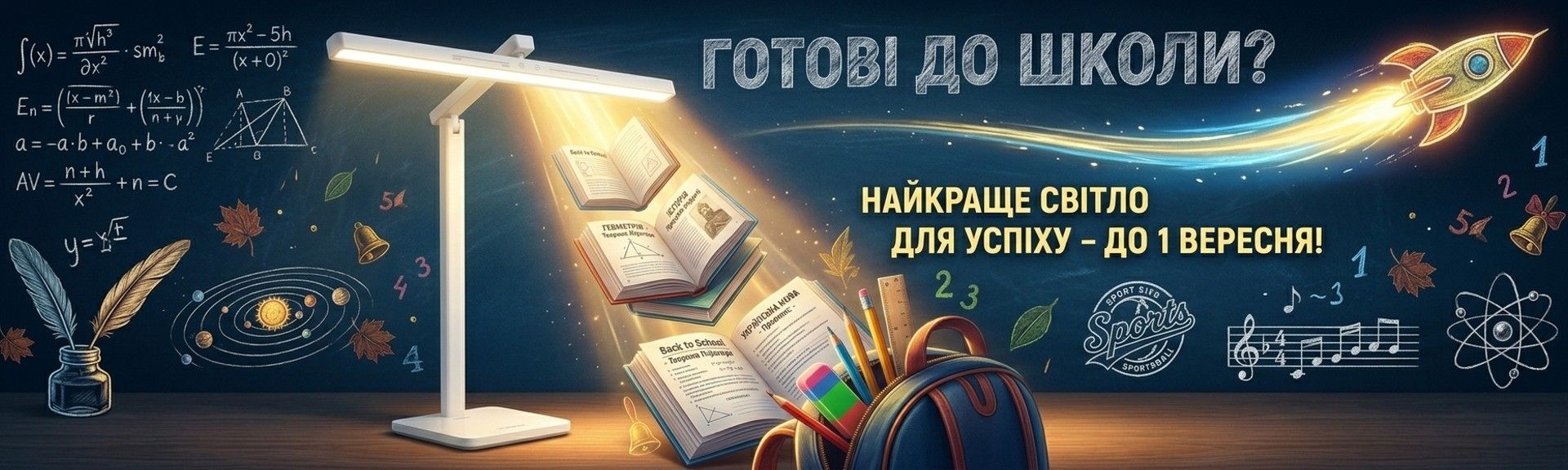 Настільна LED-лампа для школяра