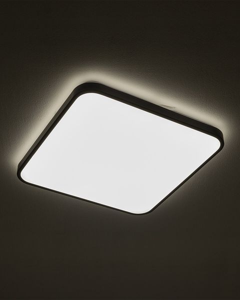 Стельовий світильник Nowodvorski AGNES SQUARE LED PRO чорний 32W 3000K IP44 для спальні та вітальні 10985 фото