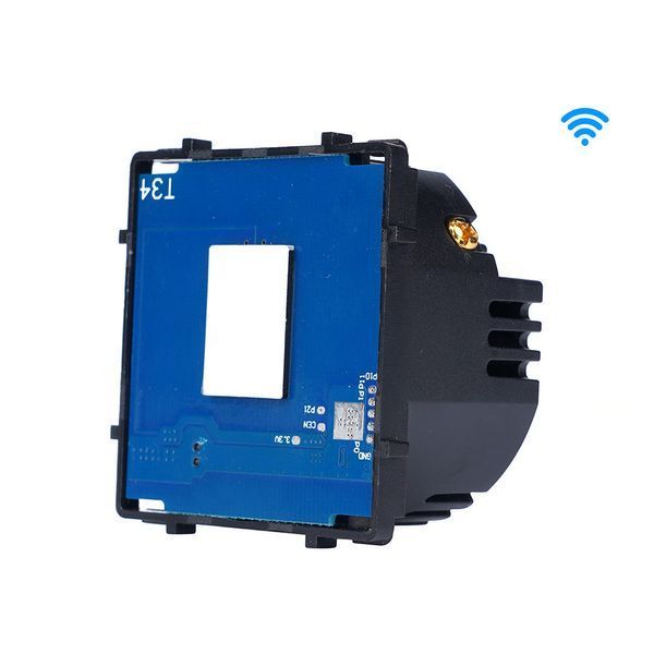 Сенсорний Wi-Fi + BLE вимикач (3кл.) + Розетка з Wi-Fi | Сірий Скло (G157D-SW3G.WF-ST.WF.GR) G157D-SW3G.WF-ST.WF.GR фото