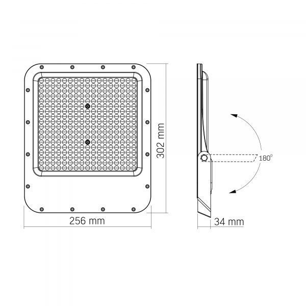 LED прожектор VIDEX PREMIUM F2 200W 5000K VL-F2-2005G фото