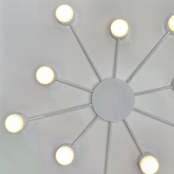 Потолочный светильник LUMINARIA RAY SLIM 10xGX53 WHITE 220V IP20 6951635239522 фото