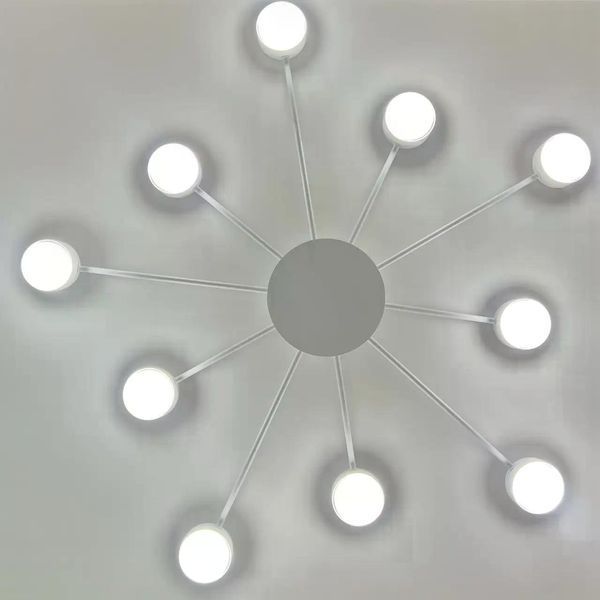 Потолочный светильник LUMINARIA RAY SLIM 10xGX53 WHITE 220V IP20 6951635239522 фото