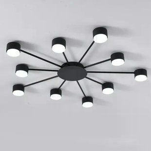 Потолочный светильник LUMINARIA RAY SLIM 10xGX53 BLACK 220V IP20 6951635239539 фото