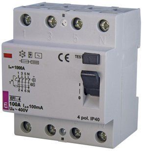 Дифреле ETI EFI-4 100/0,1, 10kA 2062153 фото
