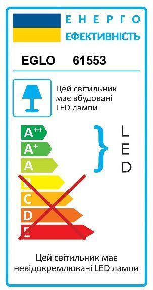 Потолочный светильник TALVERA PPROFESSIONAL LIGHTI EGLO 61553 61553 фото