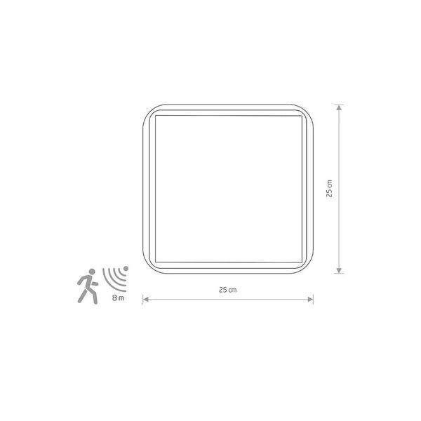 Светильник Nowodvorski TAHOE II IP44 WHITE SENSOR PL 10040 фото