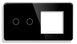 Сенсорный Wi-Fi+BLE выключатель (2кл.) + Розетка (1 шт.) | Черный Стекло (G157D-SW2G.WF-ST.BL) G157D-SW2G.WF-ST.BL фото 3