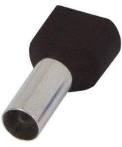 Наконечник втулковий e.terminal.stand.te.2.6.black.2x6 кв.мм. s4037010 фото