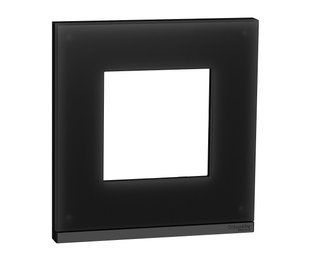 NU600286 Рамка 1-я Schneider Electric Unica Pure черное стекло/антрацит NU600286 фото