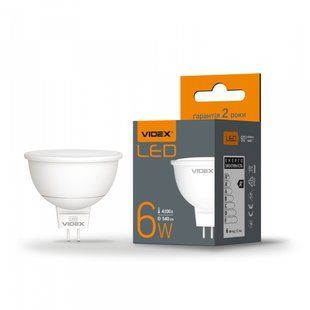 Лампочка LED VIDEX MR16e 6W GU5.3 4100K VL-MR16e-06534 фото