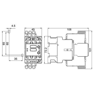 Контактор для конденсатора ETI CEM 10CN 10кВАр/400В 4643801 фото