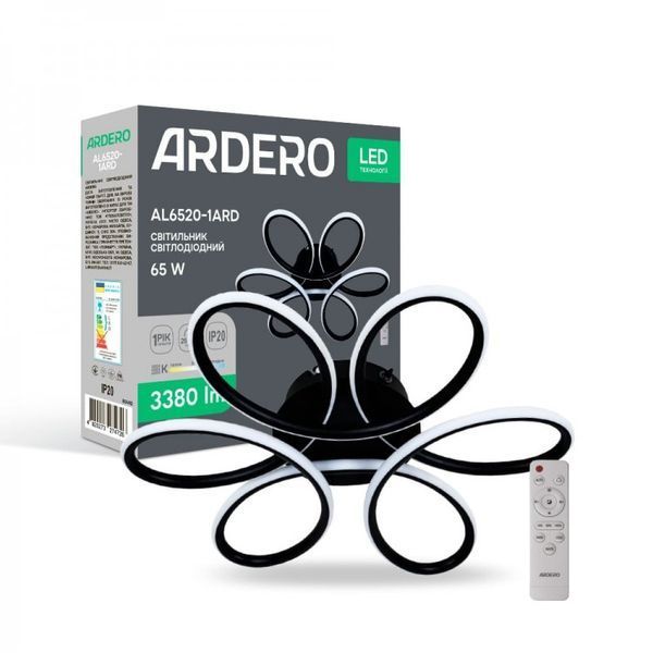 Светодиодный светильник Ardero AL6520-1ARD LUCE 65Вт черный 80492 фото