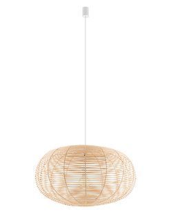 Підвісний світильник Nowodvorski RATTAN L E27 ротанговий великий 11155 фото