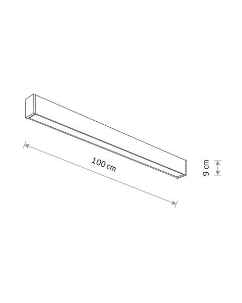Уличный потолочный светильник Nowodvorski OUTLINE LED M 35W 3000K черный для фасада и террасы 11361 11361 фото