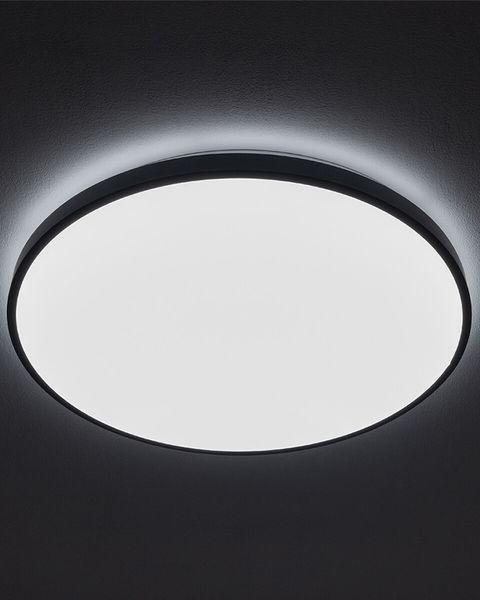 Стельовий світильник Nowodvorski AGNES ROUND LED PRO 32W IP44 чорний для ванної та офісу 10974 10974 фото