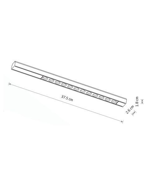 Магнітний трековий світильник Nowodvorski 11305 UT-LVM Focus LED 12W 3000K чорний 11305 фото
