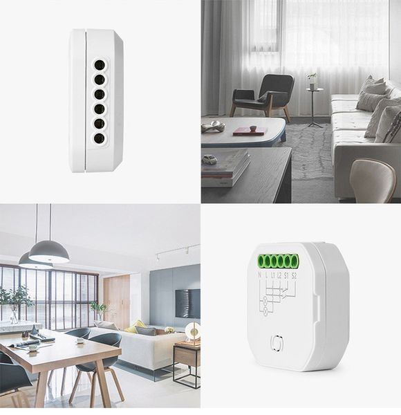 Умное реле освещения | Двухканальный Wi-Fi+BLE выключатель smart (SW201N) SW201N фото