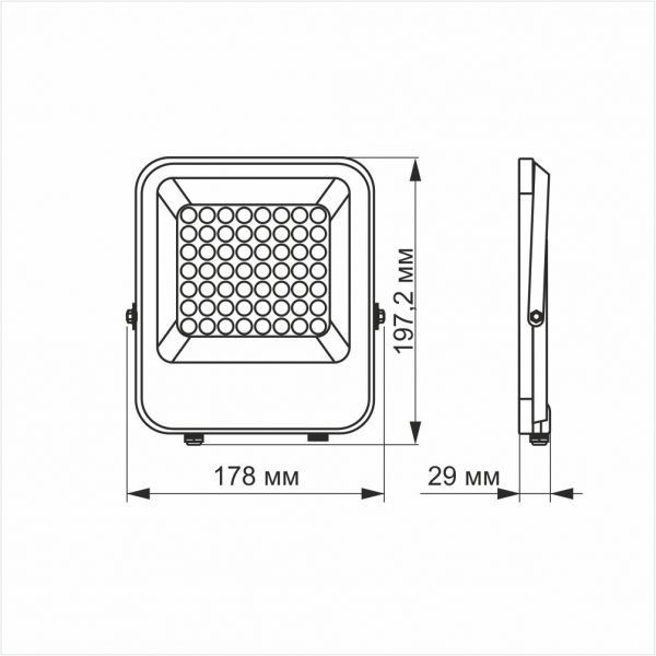 LED прожектор VIDEX PREMIUM F2 30W 5000K День-ночь VL-F2-305G-N фото