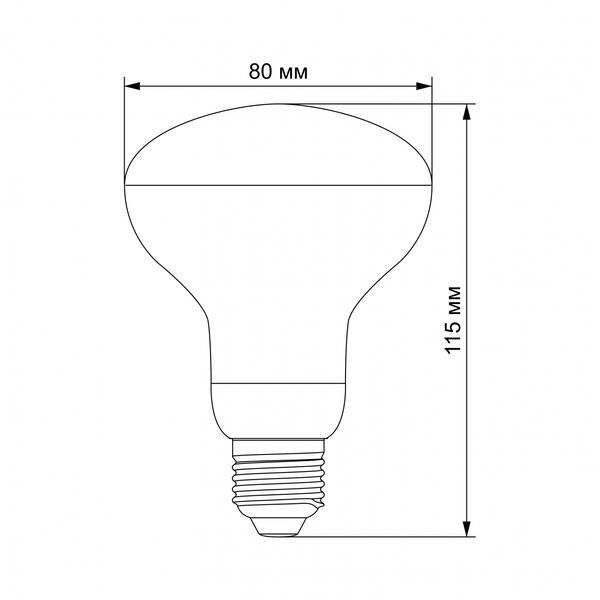 LED лампа VIDEX Filament R80FF 09W E27 1200K VL-R80FF-09271 фото