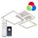 Светильник потолочный светодиодный LUMINARIA GENNY SQUARE RGB 105W 4S 645x618 WHITE 220V IP20 с пультом ДУ 6951712300206 фото 1