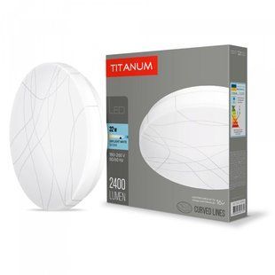 LED светильник настенно-потолочный TITANUM 32W 5000K Кривые линии TLCL-325CL фото
