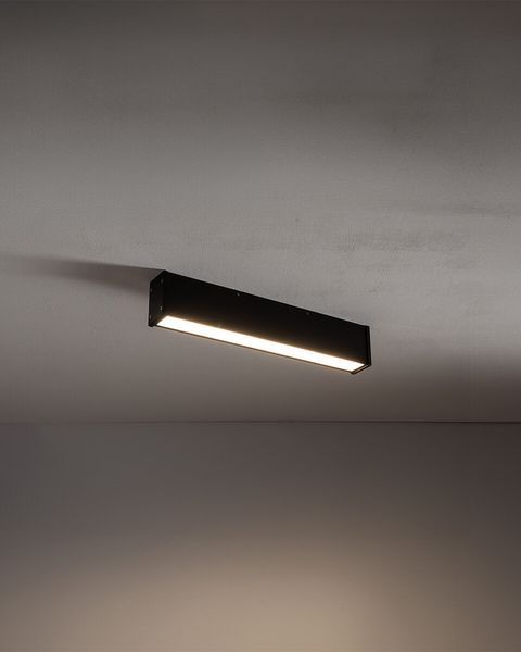 Уличный потолочный светильник Nowodvorski OUTLINE LED S 20W 3000K черный для фасада и террасы 11360 11360 фото