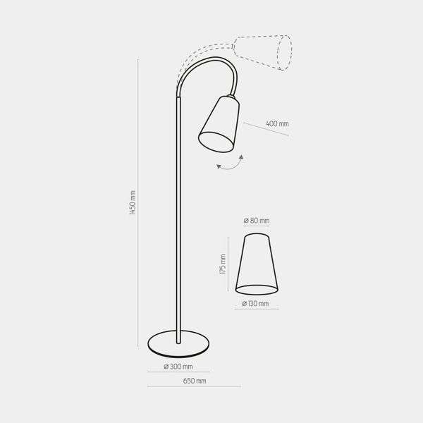 Торшер WIRE GOLD 1099 TK-LIGHTING 1099 фото