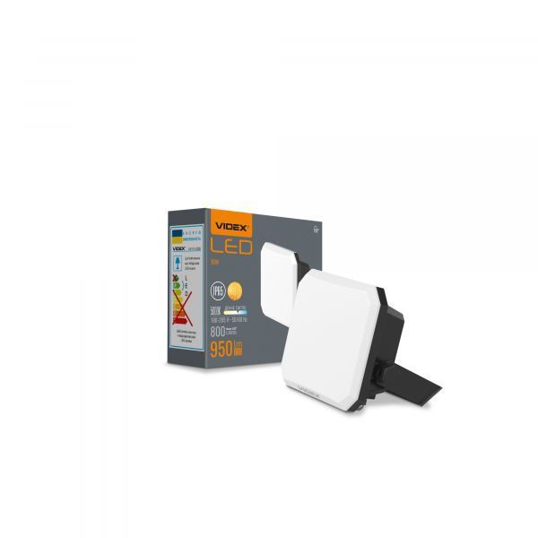 LED прожектор VIDEX F3 10W 5000K 220V Black (VLE-F3-0105B) VLE-F3-0105B фото