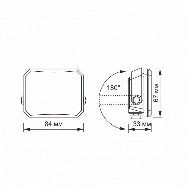 LED прожектор VIDEX F3 10W 5000K 220V Black (VLE-F3-0105B) VLE-F3-0105B фото