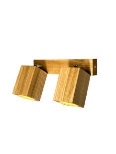 Світильник спот Cube Duo 2xGU10 ITERNA світлий ясен LW082 lw082 фото