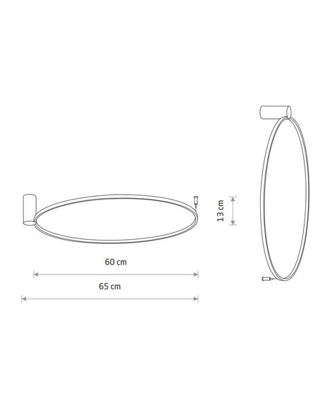 Люстра Nowodvorski 10815 Circolo LED M 1x21W 3000K 660Lm IP20 Bl 10815 фото