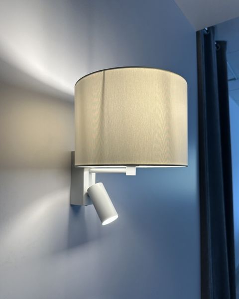 Регульоване бра Nowodvorski LUSSO WHITE E27+GU10 2x10W біле 11520 фото